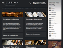 Tablet Screenshot of millesima.com